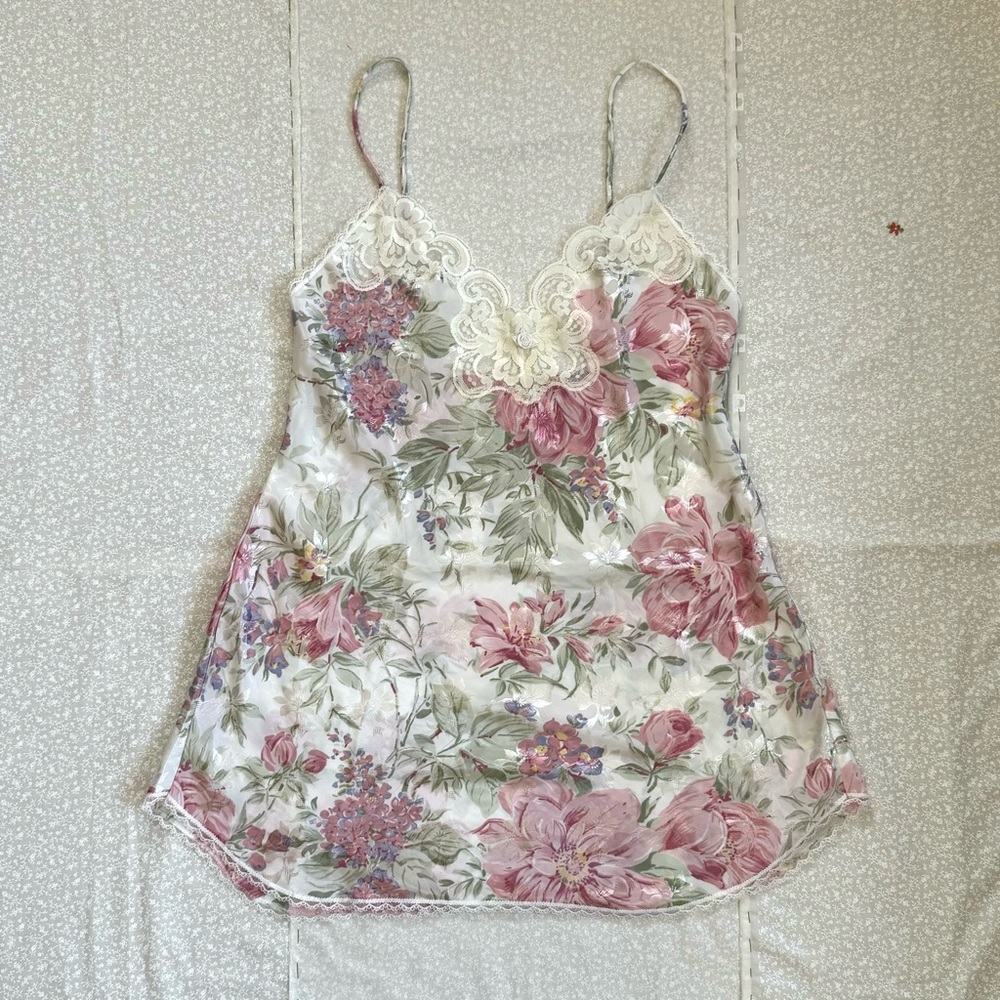 Vintage 90s Deena Floral Slip Dress